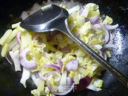 Make Onion onion potatoes, cabbage step 7