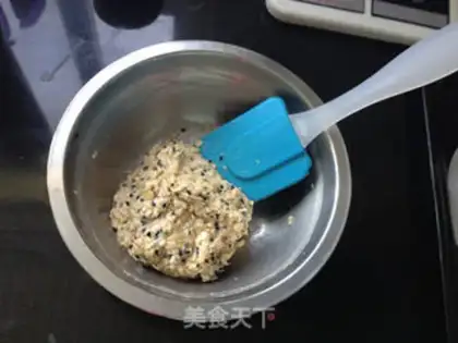 Make Banana sesame waffles step 4