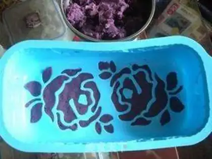 Make Three-colour potato mashed cake step 9