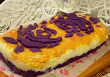 Make Three-colour potato mashed cake step 15