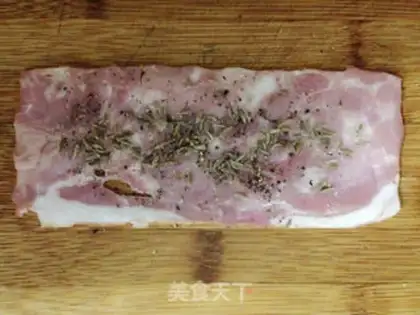 Make Bacon pins and mushrooms step 4