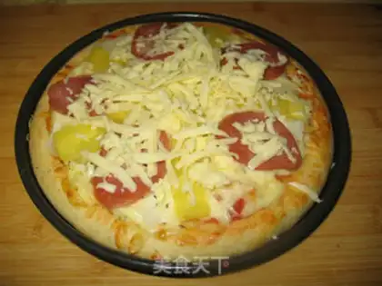 Make Sausage pineapple pizza step 12