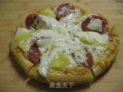 Make Sausage pineapple pizza step 13