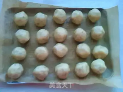 Make Sesame peaches step 4