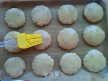 Make Sesame peaches step 5
