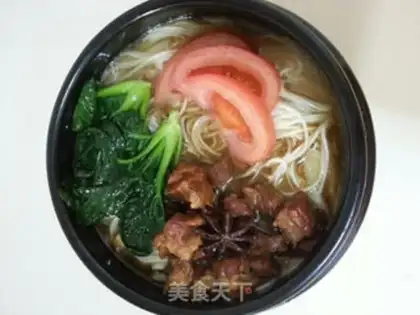 Make Red beef noodles step 7