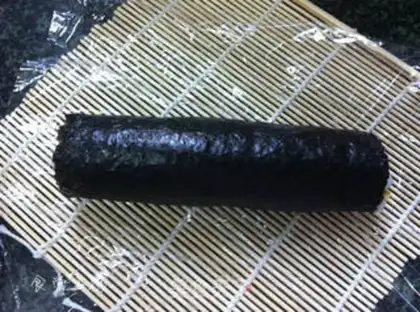Make Simple sushi rolls step 12