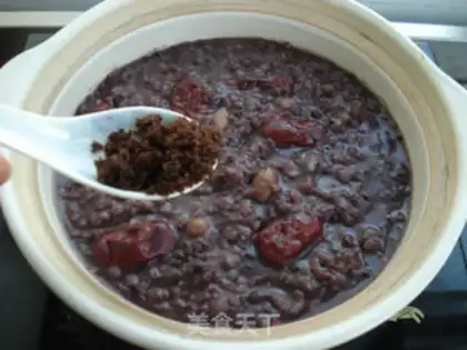 Make Red-blooded black-meat porridge step 6