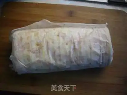 Make Carrot cake roll step 24
