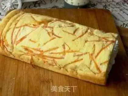 Make Carrot cake roll step 25