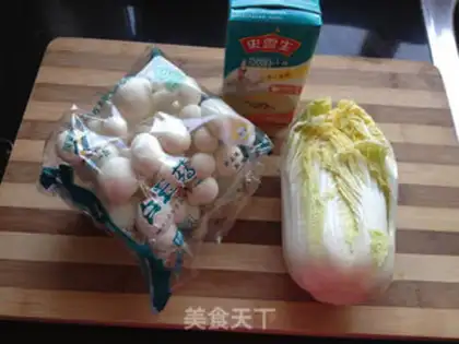 Make ♪ Dolls, white, jade, chicken soup ♪ step 0