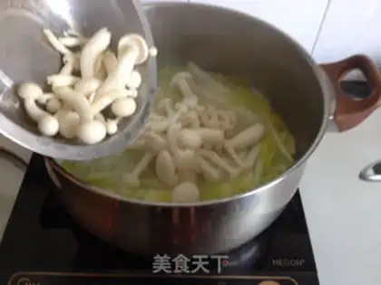 Make ♪ Dolls, white, jade, chicken soup ♪ step 5