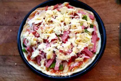 Make Bacon pizza step 11
