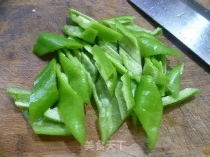 Make Green pepper with lentils step 2