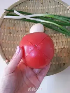 Make Tomato egg soup step 1