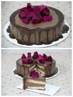 Make Chocolate mousse cake step 13