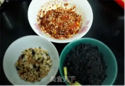Make Mushroom beef bean sauce step 1