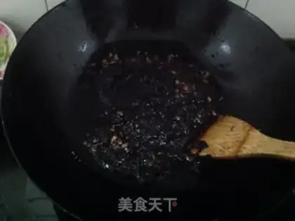 Make Mushroom beef bean sauce step 3