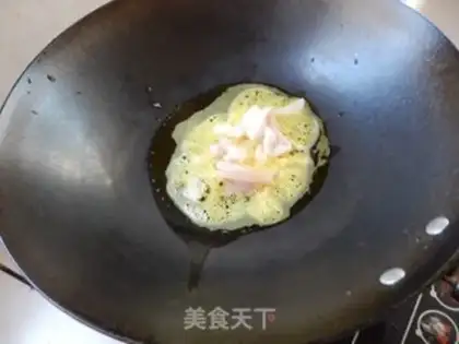 Make Pyramid fried meat step 5