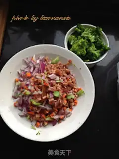 Make Cheese fried rice step 1