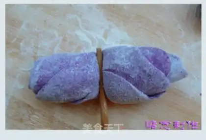 Make Purple rose rolls step 8