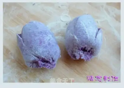 Make Purple rose rolls step 9