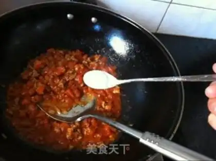 Make Tomato porridge. Noodles step 9