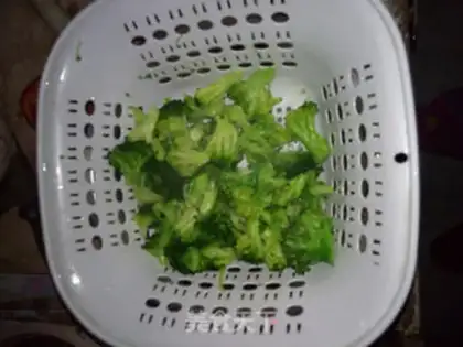 Make Clear the broccoli step 2