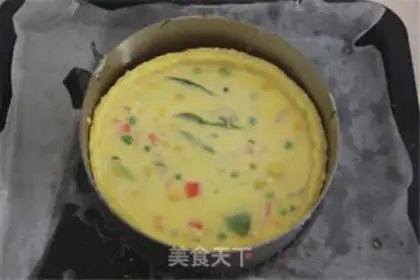 Make Vegetable omelet tower step 12