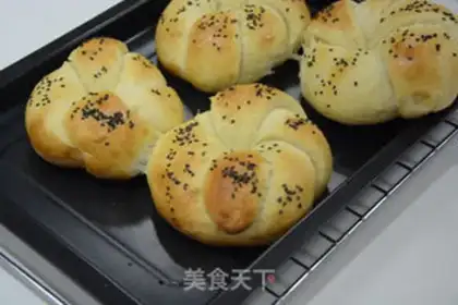 Make Black sesame rolls step 14