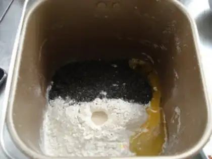 Make Black sesame toast step 1