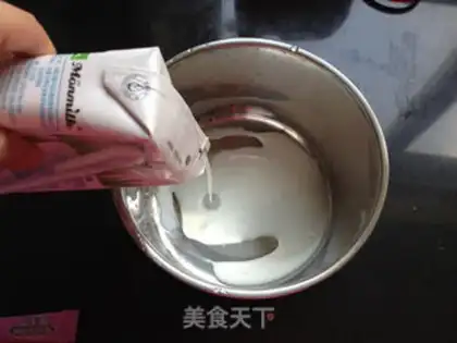 Make Peach bean yogurt step 1