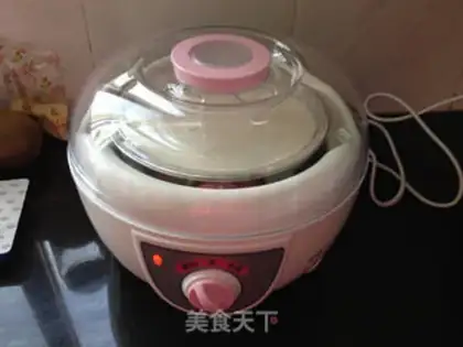 Make Peach bean yogurt step 4