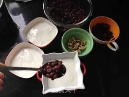Make Peach bean yogurt step 6