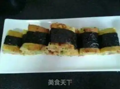 Make Korean egg rolls step 2
