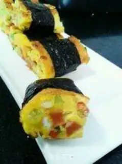 Make Korean egg rolls step 3