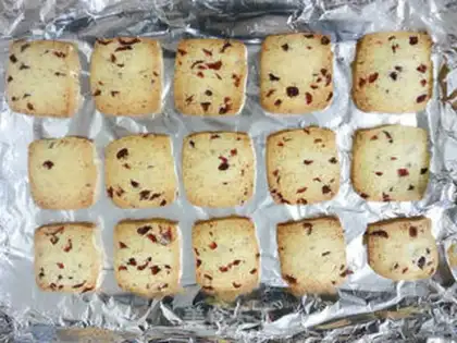 Make Home making cranberry cookies step 17