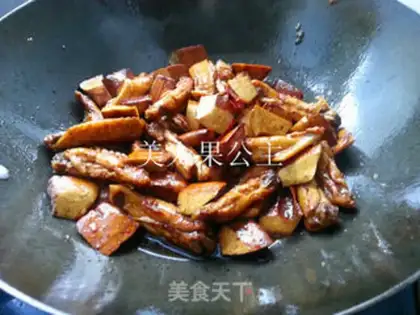 Make Chicken wings dry tofu dry step 8