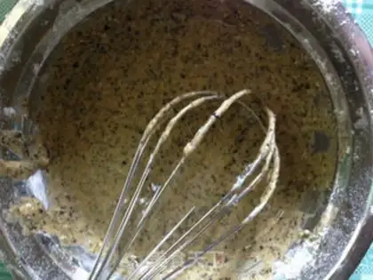 Make Red sugar, black sesame ricin step 3