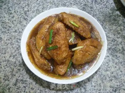 Make Soy sauce, fried chicken wings step 15