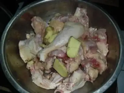 Make Chicken fan soup step 2