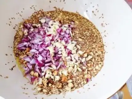 Make Five of them fried Korean hot sauce step 2