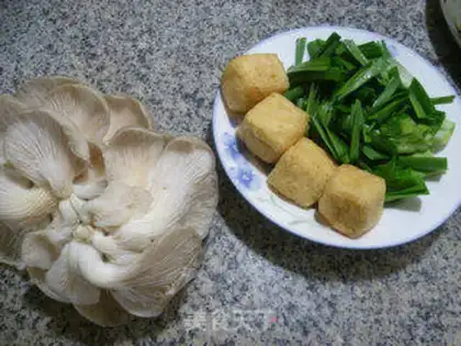 Make Soybean tofu mushrooms step 0