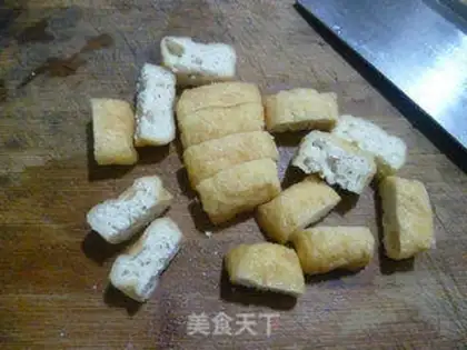 Make Soybean tofu mushrooms step 2