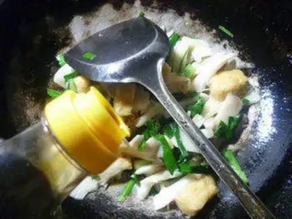 Make Soybean tofu mushrooms step 5