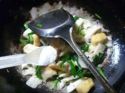 Make Soybean tofu mushrooms step 6