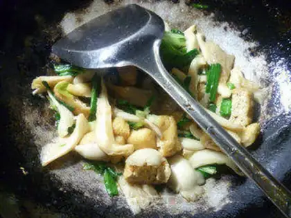 Make Soybean tofu mushrooms step 7