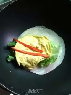 Make Cheese ham and vegetable burrito step 6