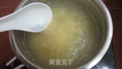 Make Red sugar rice congee step 2