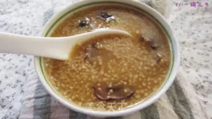 Make Red sugar rice congee step 6